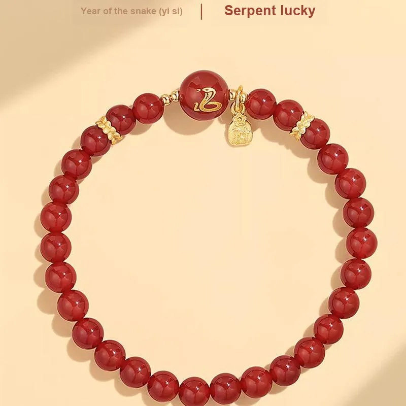 Strange Snow Agate Jade Bracelets Unisex-4