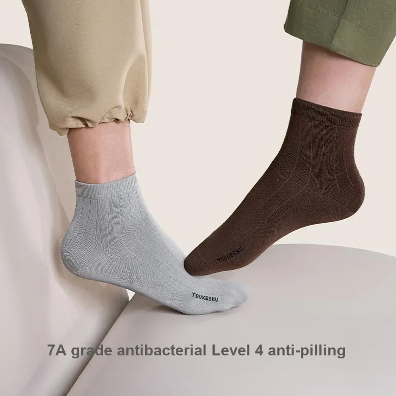 YOUKESHU Men Mid Calf Socks-9