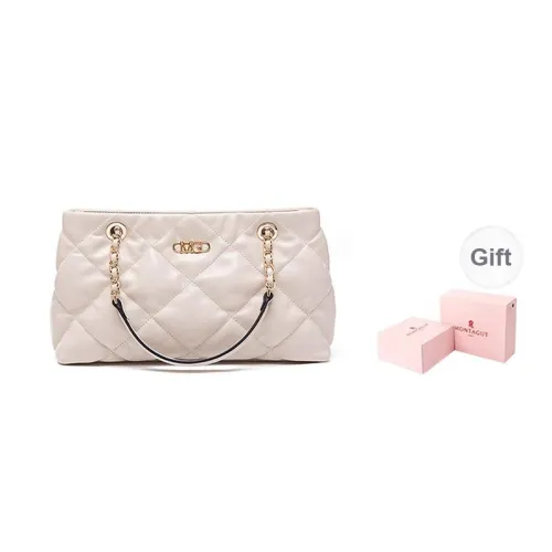 Montagut Sheepskin Chain Bag, Shoulder Bag Regular Women's Ecru/Light Green/Stone Gray/Acorn/Ice Coffee/Yellow/Black