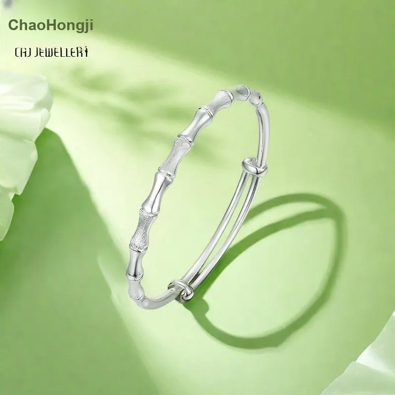 CHAOHONGJI 999 Fine Silver Bangles Women's-1
