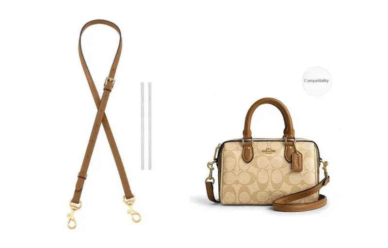 Lan Bao Fan Microfiber Polyurethane Fashion Versatile Shoulder Strap Bag Strap Women's Milk White/Black-33