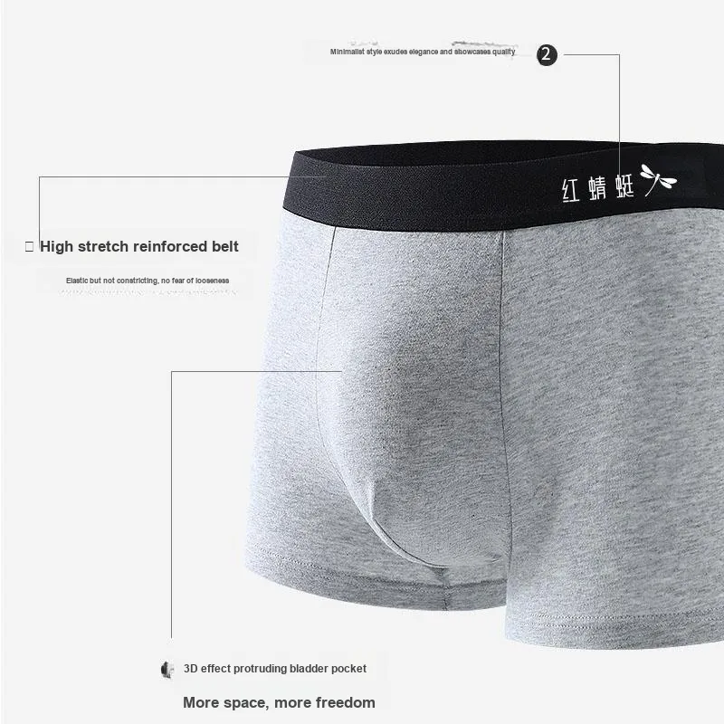 RED DRAGONFLY Cotton Panties Men's 3 Pack Gift Box Set-5
