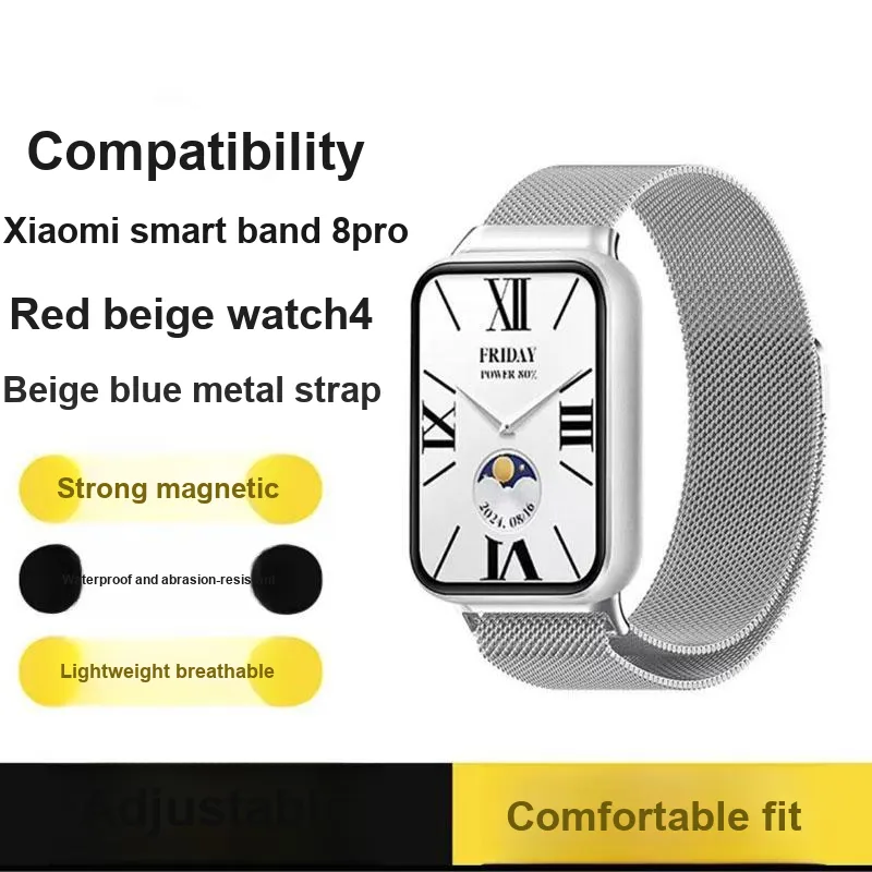 MUZHITIANKONG Xiaomi Compatibility Watch Band 22cm Stainless Steel Material-2