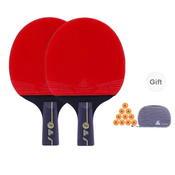 PEAK Ping Pong Paddles Unisex Seven Layer Solid Wood Sponge Red
