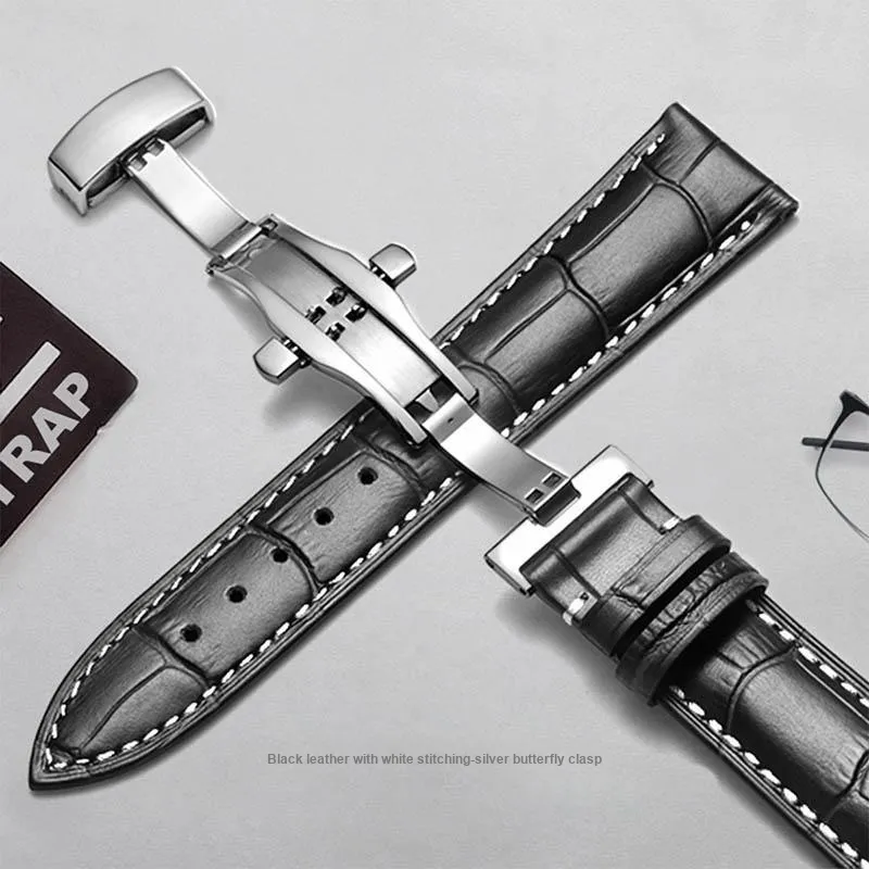 ZHISHENG Armani Omega, Rossini, Tissot, Mido, Casio DW Compatibility Watch Band 12 24mm Genuine Leather Material-7