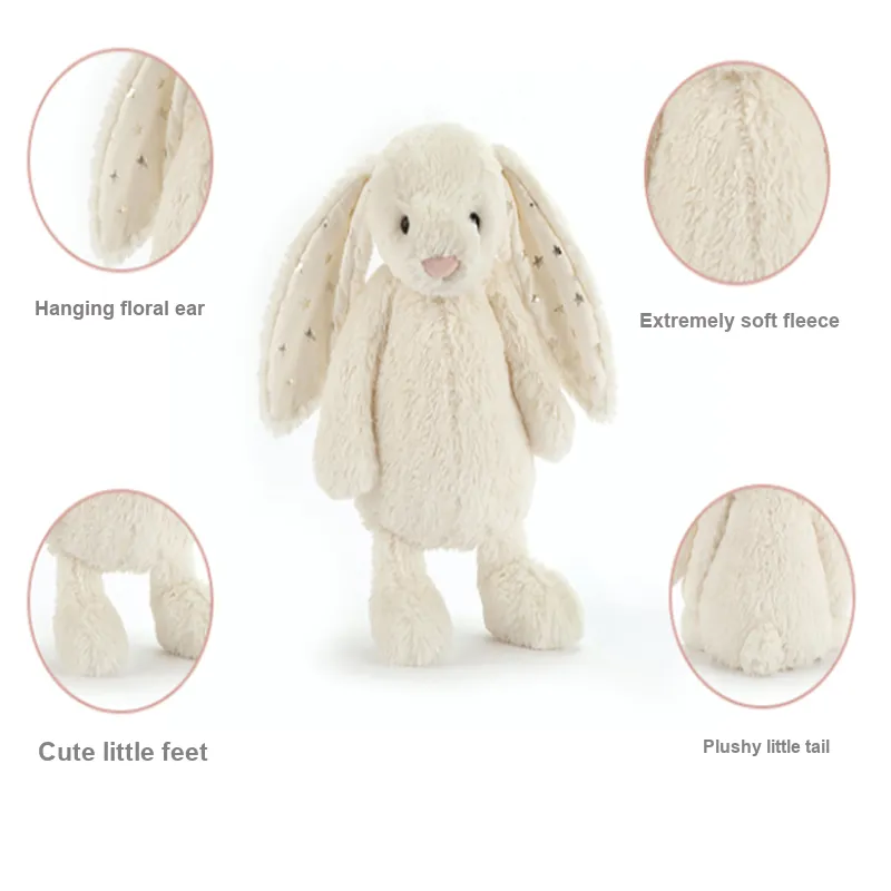 JELLYCAT Bashful Twinkle Bunny Stuffed Animal-3