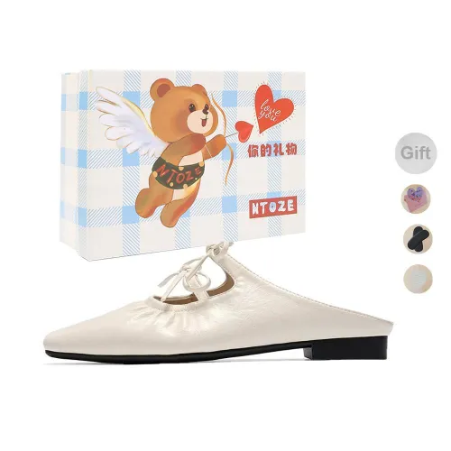 NTOZE Abrasion Resistant Closed Toe Slippers Women's Box