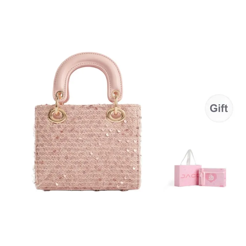JACD Pu Niche Handbag Medium Size Women's Green Pink Gray/Nude Crystal Pink-0