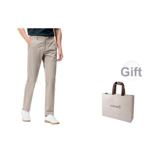 JUDGER Повседневные брюки Мужские Серый Кофейный