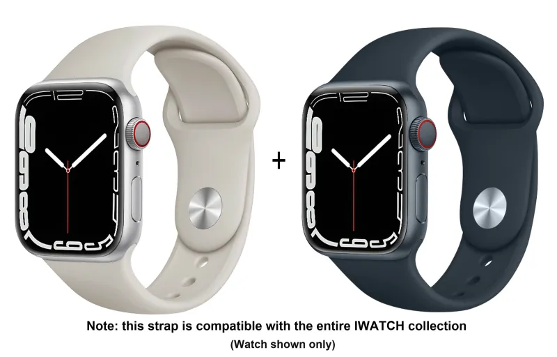 ZHISHENG Apple Compatibility Watch Band 38 45mm Watch Dial All Silicone Material-9