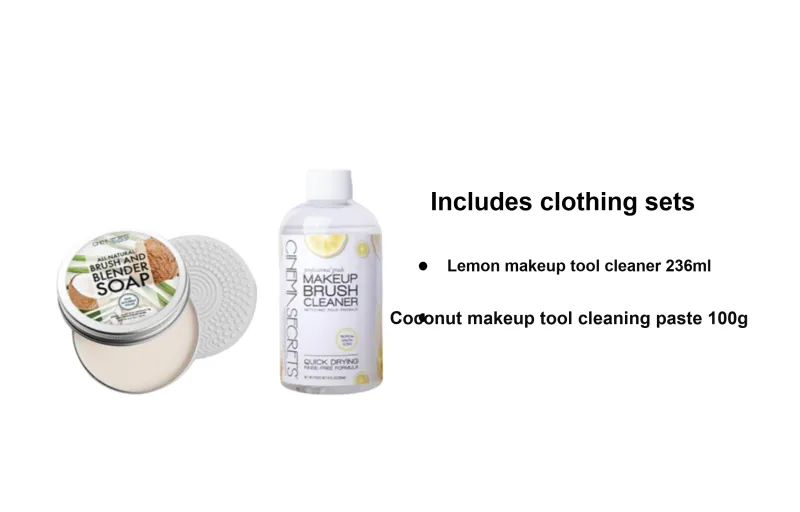 Cinema Secrets Lemon Coconut Makeup Tool Cleaner Clean 236ml+100g-1
