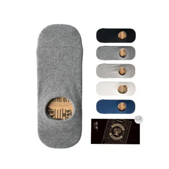LIANGPU No Show Socks Men's 5 Pack