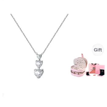 CHIARA FERRAGNI Zircon Alloy Italian Luxury Collarbone Chain Women's Silver