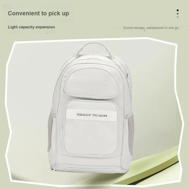 VICTOR Badminton Racket Bags 2 Pcs Backpack Gray Unisex-3