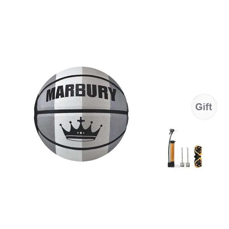 MARBURY Rubber Basketball Black Gray Color Size 76 Size Training Unisex-0