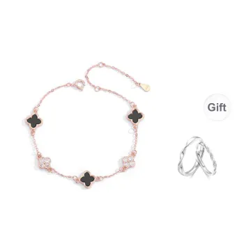LUYUO S999 Fine Silver Bracelets Women's