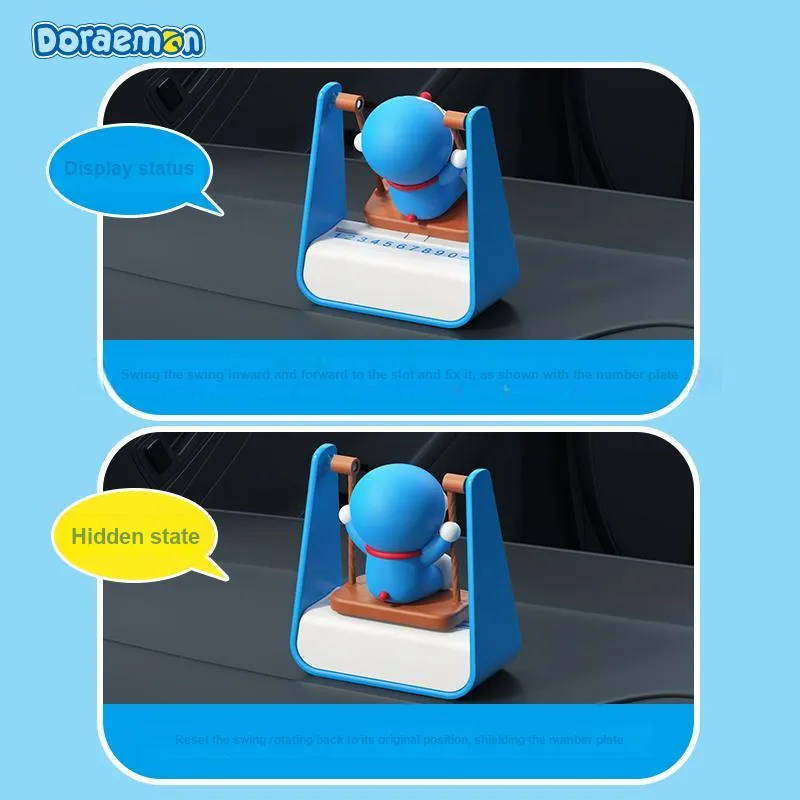 ROCK x Doraemon/Doraemon X Robot Cat Co brand Swing Aromatherapy, Number Plate Chibi Figures-3