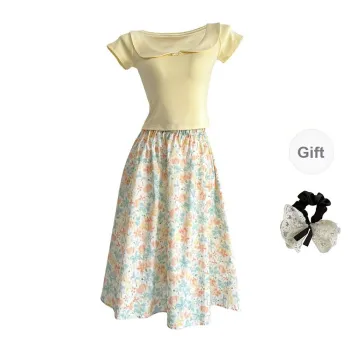 PAVEA Two Piece Skirt Sets Women's