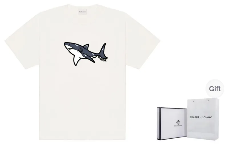 Charlie Luciano T Shirt Unisex White-0