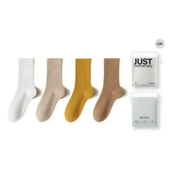 FIRS Mid Calf Socks Women's Shopping Bag 4 Pack