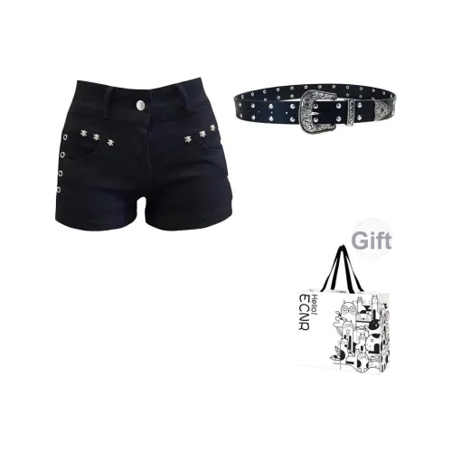 ECNR Повседневные шорты женские черные