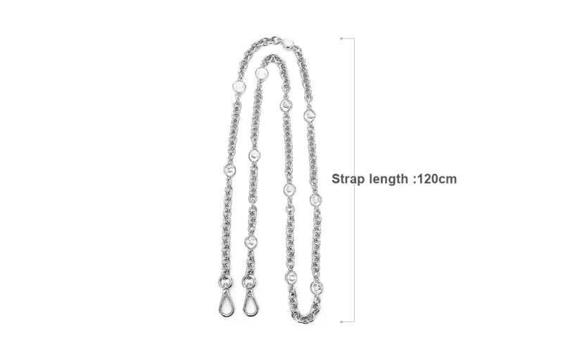 GUYI Pearl, Alloy, Iron Metal Bag Strap Women's White-45