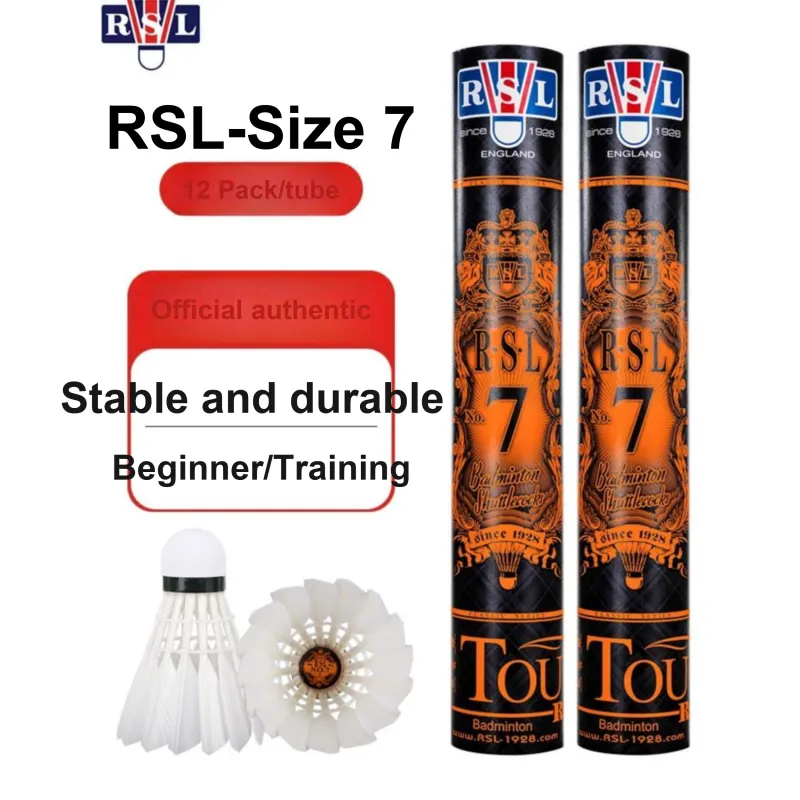 RSL Classic Size 7 Duck Feather Shuttlecock 12 Pack CiGu Duck Feather Shuttlecocks-5