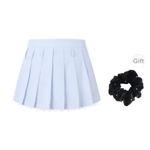 Three Quarters Casual Short Skirts Women's Blue/White Stripes