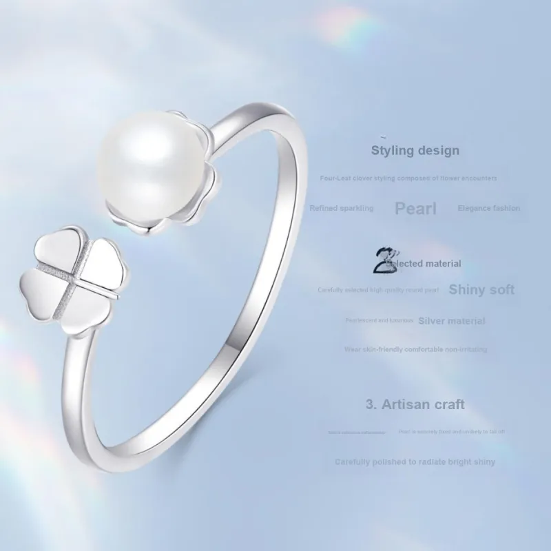 LAOMIAO Pearl Rings Women's-3