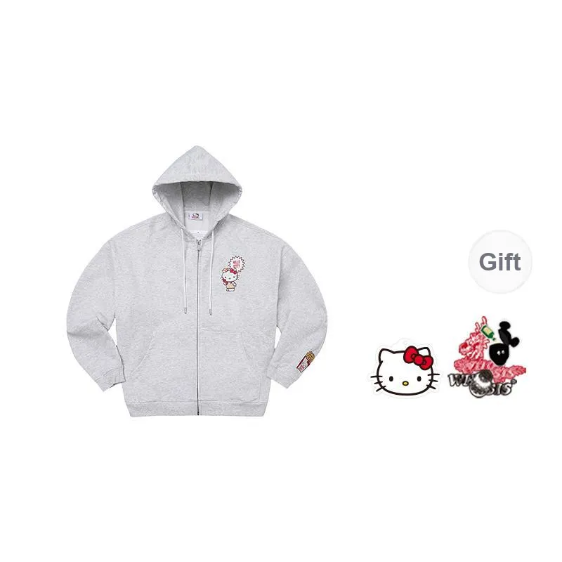 WHOOSIS X HELLO KITTY Sweatshirt Fall Winter Unisex-4