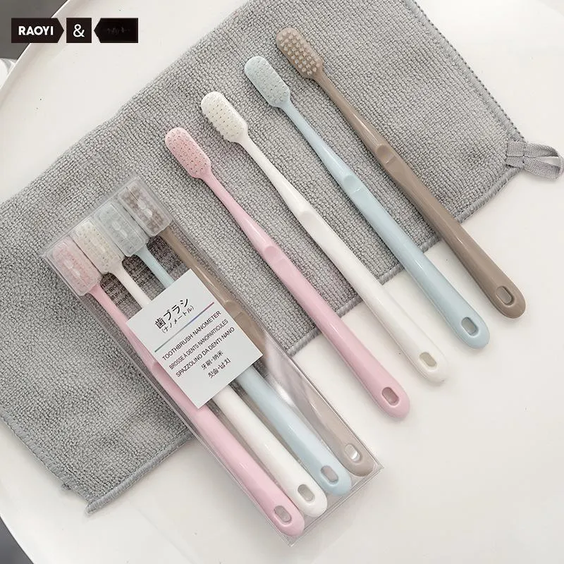 CHENYISHENG Macaron Color Series Toothbrush Comfortable Bristles Couple Family Set-1