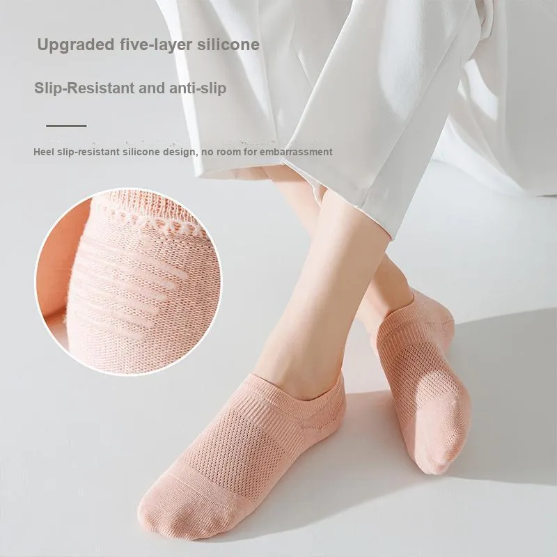 Lan Miao No Show Socks Women's 5 Pack-13