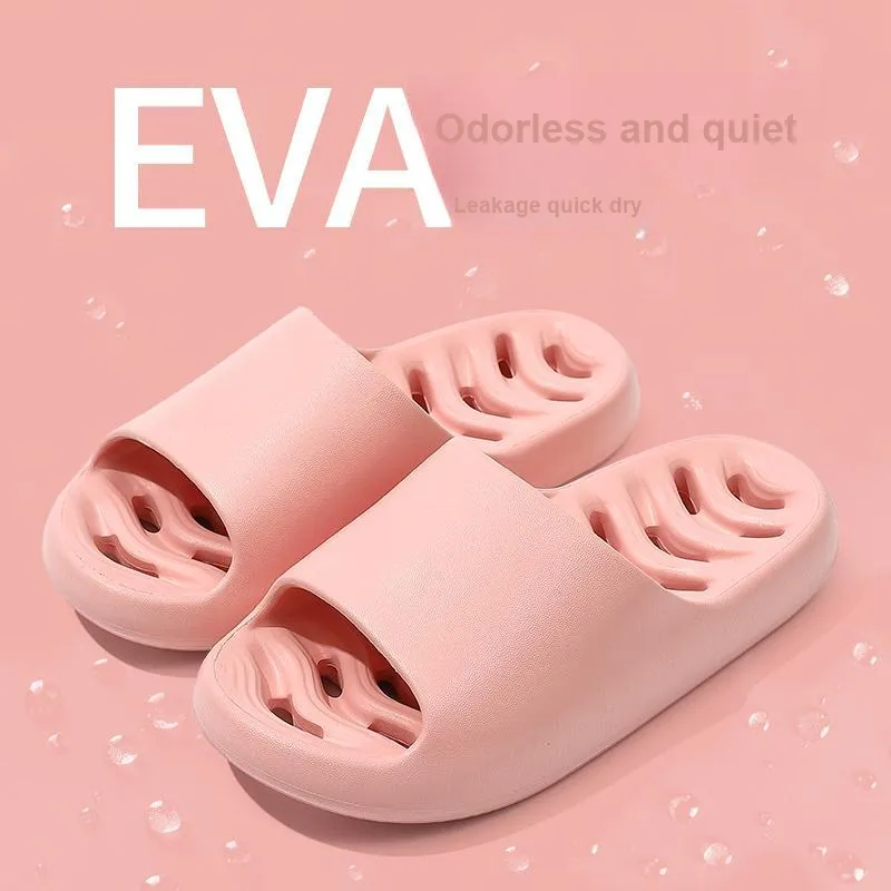 Foot Recreation Summer Comfortable Quiet Fishbone Slip Resistant Odor Resistant Comfortable Home Slippers-1
