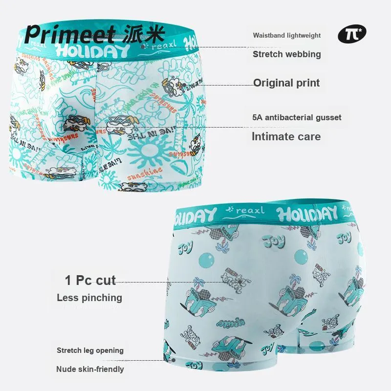 Primeet Underpants Men's 3 Pack Beach Music Festival-7