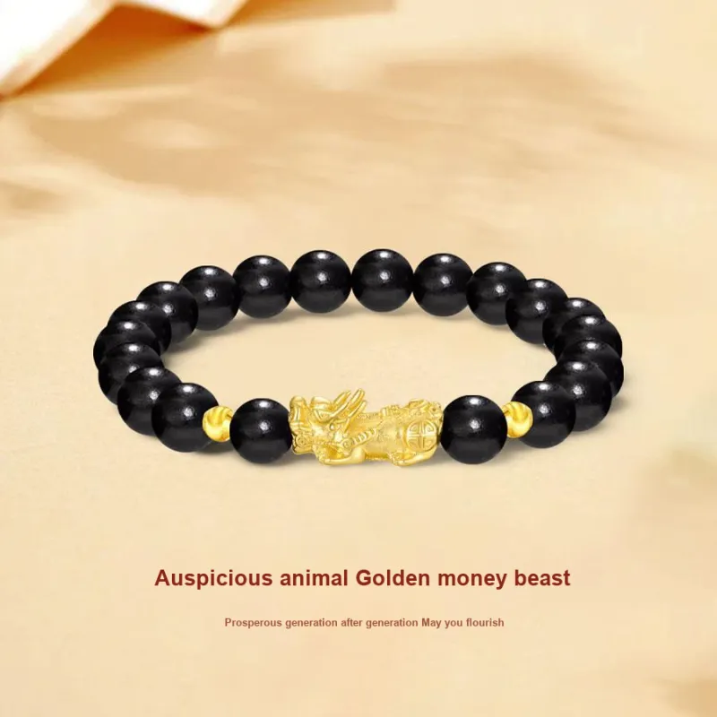 Master Kim Ebony Gold Bracelet Unisex-1