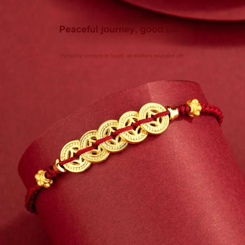 ICEKID Snake Year Rich Overnight Wealth Rolls In Spend With Ease Alloy Hand Rope Unisex-5