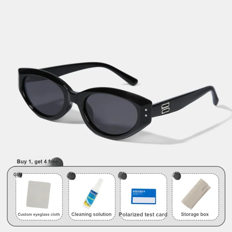 CACUSS Junior TR/Memory Plastic Oval Sunglasses Unisex-9