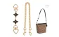 [Gold]Black Four-Leaf Clover Extender Chain+Decorative Chain