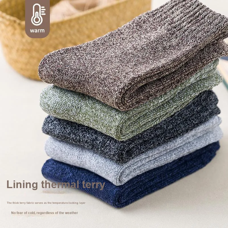 Cotton Gene Mid Calf Socks Men's Combo Set-5
