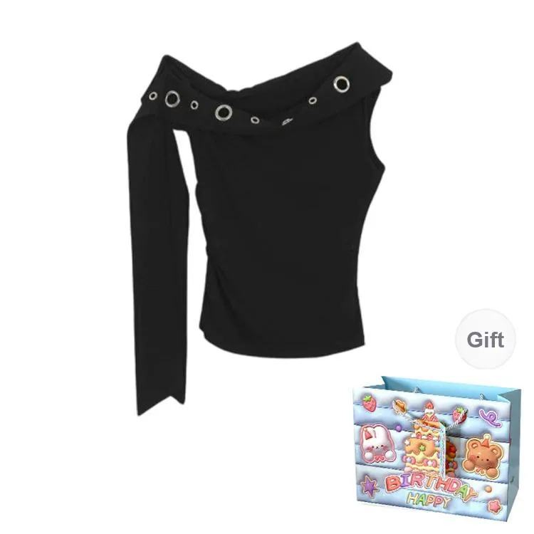 BRASS SCOUT T Shirts Women's Black Shopping Bag-0
