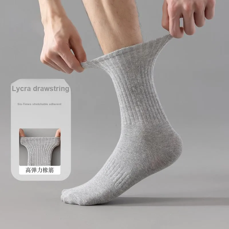 AOKANG Mid Calf Socks Men's 5 Pack-27