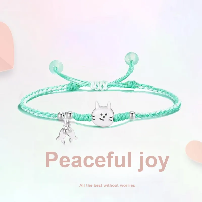 Blooming Petals Alloy Rope Bracelets Unisex-1