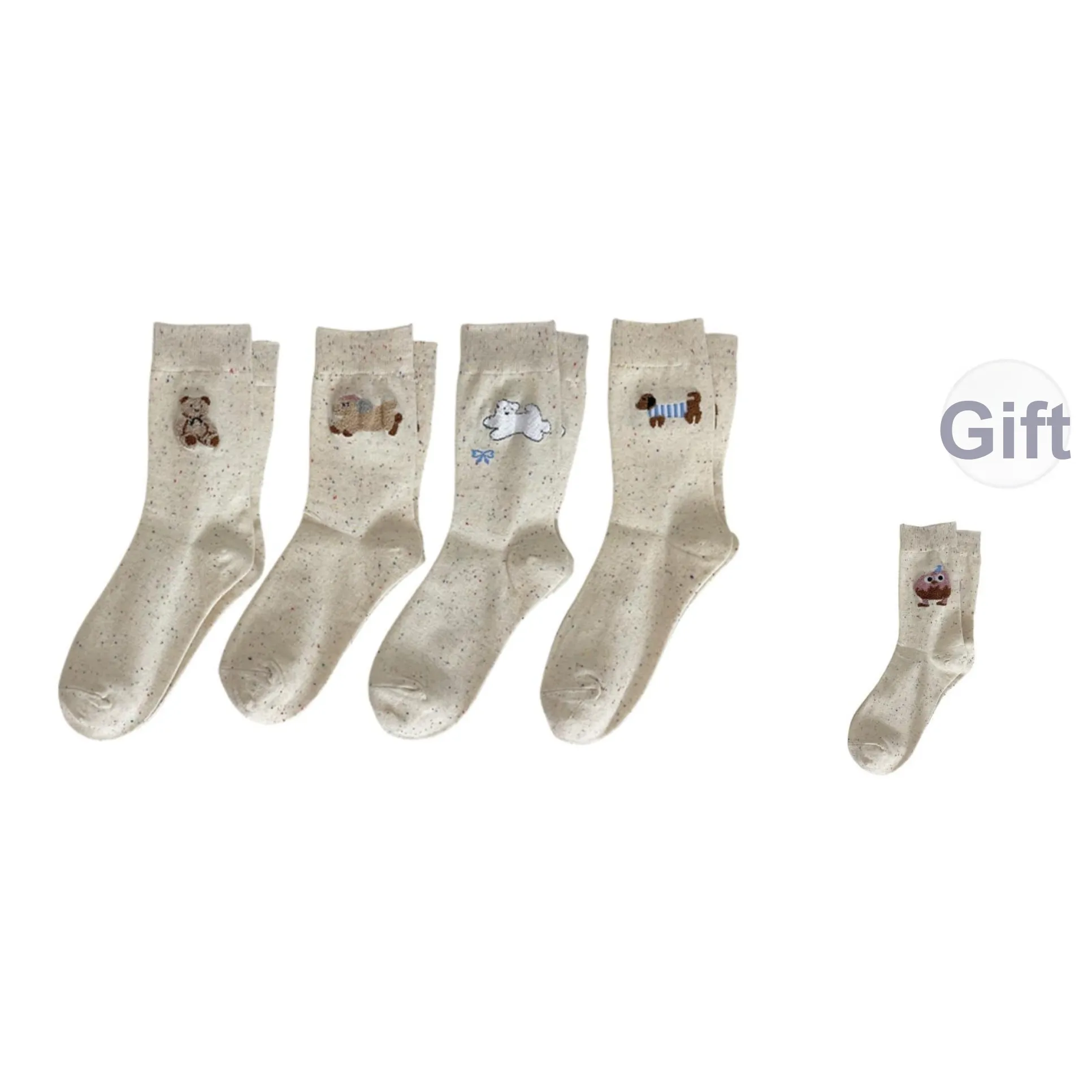 NACARADAR Носки Crew Женские BUY 4 Получите 1 пару БЕСПЛАТНО