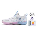 White/Blue+Custom Shopping Bag