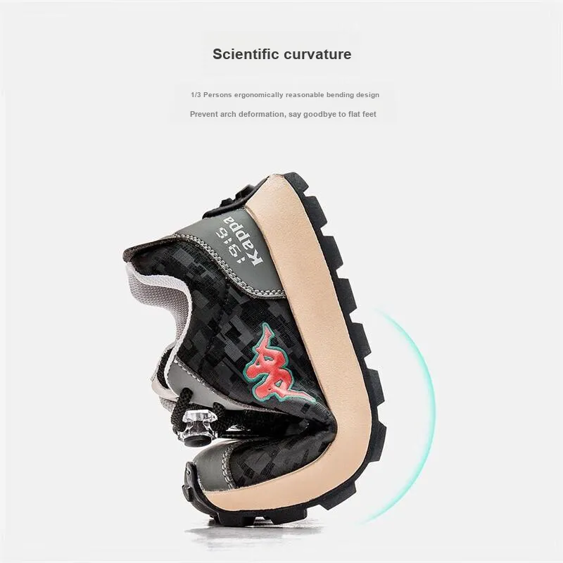 KAPPA KIDS Anti Kick And Abrasion Resistant Low Top Kids Lifestyle Shoes Black Gray Kids'-2