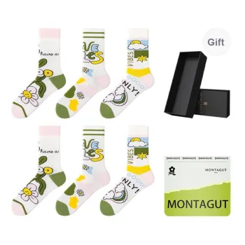 Montagut Mid Calf Socks Unisex Gift Box Combination