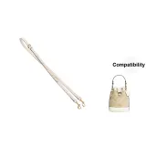 1.2cm-Width Ecru Litchi Grain Adjustable