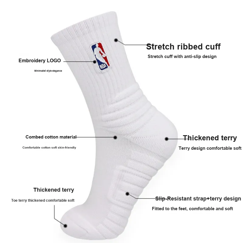 NBA Basketball Socks Men's 2 Pack-4