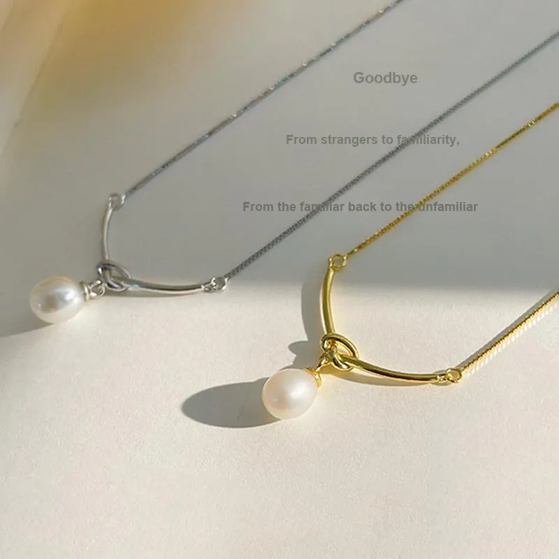 JINLIUFUJIXIANG Freshwater Pearl Necklaces Women's-4