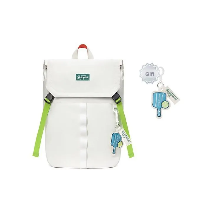 MR.ACE HOMME Polyester Backpack Laptop Backpack Regular Unisex Eco Friendly White/Eco Friendly Black